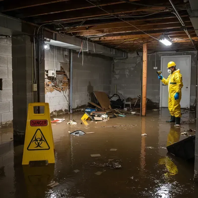 Flooded Basement Electrical Hazard in Mariposa County, CA Property